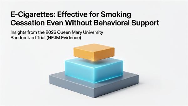 E-Cigarettes: effective for smoking cessation even without behavioral support